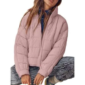 Aiopr Women's Oversized Lightweight Down Coat - Stylish & Warm