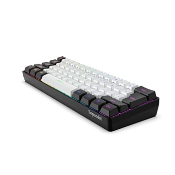 Snpurdiri 60% Wired Gaming Keyboard for Gamers and Typists