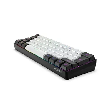 Snpurdiri 60% Wired Gaming Keyboard for Gamers and Typists