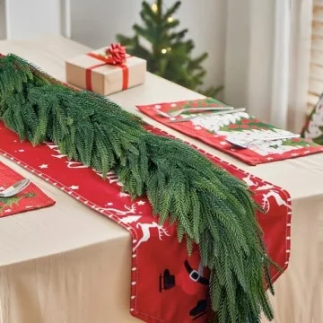 Nontoxic 12FT Norfolk Pine Christmas Garland
