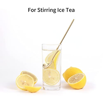 Gold Coffee & Tea Spoons - 4 PCS Elegant Set