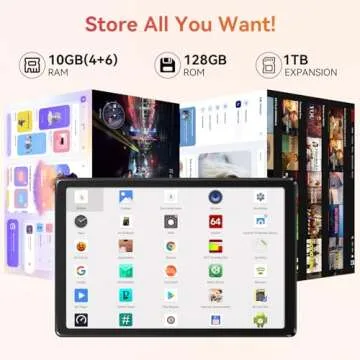 10.1" Android Tablet with Octa-core Processor and 10GB RAM