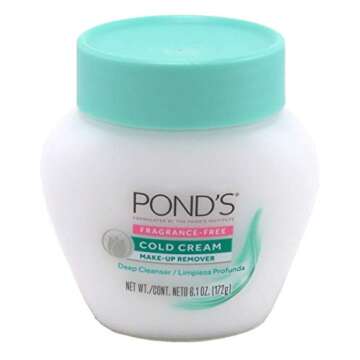 Ponds Cold Cream Make-Up Remover for Sensitive Skin 6.1 Ounce (2-Pack)