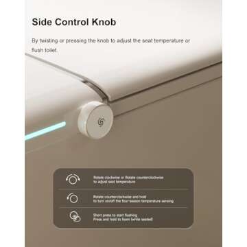 BATHKITY Smart Toilet with Heated Seat and Auto Flush