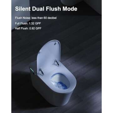 BATHKITY Smart Toilet with Heated Seat and Auto Flush