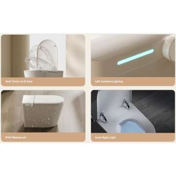 BATHKITY Smart Toilet with Heated Seat and Auto Flush