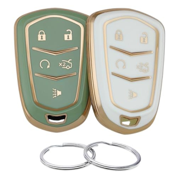 REPROTECTING TPU Key Fob Cover Compatible with Cadillac ATS CT6 CTS Escalade Escalade ESV SRX XT5 XT...