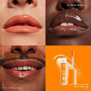 NYX Milky Gloss: 12 Hour Vegan Lip Gloss in Mango Lassi
