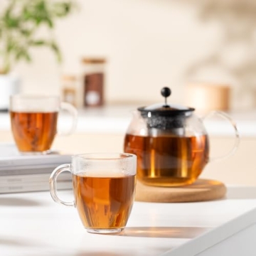 Bodum 12oz Bistro Glass Mugs - Perfect for Coffee Lovers