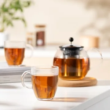 Bodum 12oz Bistro Glass Mugs - Perfect for Coffee Lovers