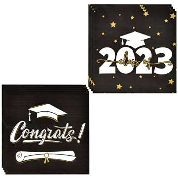Celebrate Graduation with 100 Class of 2023 Napkins