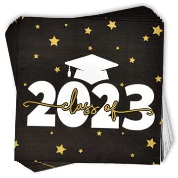 Celebrate Graduation with 100 Class of 2023 Napkins