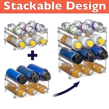 ClearSpace Water Bottle Organizer - Stackable Drink Holder