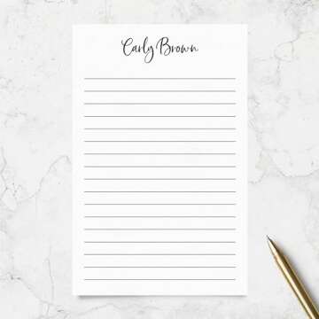 Stylish Personalized Notepad for Easy Note-Taking