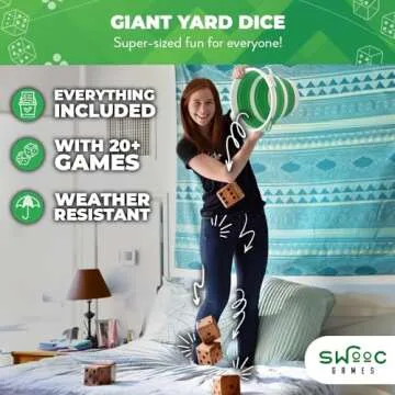 Giant Outdoor Yardzee Games - Family Fun All Weather