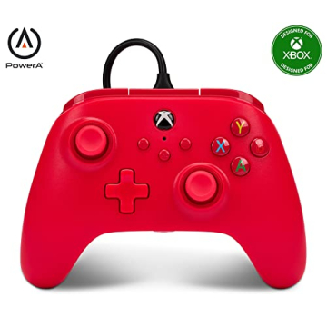 PowerA Red Xbox Wired Controller - Enhanced Gameplay & Comfort