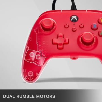 PowerA Xbox Wired Controller Red Enhanced Gameplay Comfort