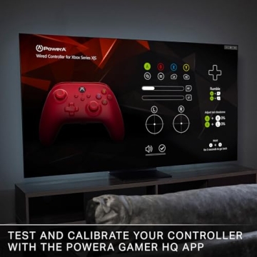 PowerA Xbox Wired Controller Red Enhanced Gameplay Comfort