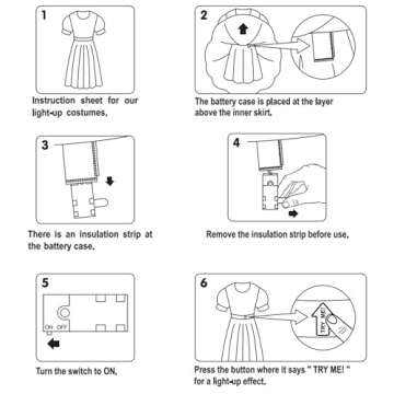 Spooktacular Creations Light Up Witch Costume with Broom and Hat for Girls, Kids, Tollders Halloween Dress Up, Role Play (Large (10-12yr))