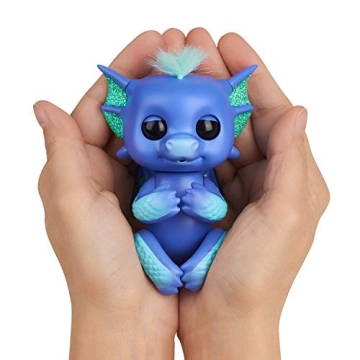 WowWee 3587 Fingerlings Interactive Baby Dragon Luna Toy, Purple/Turquoise