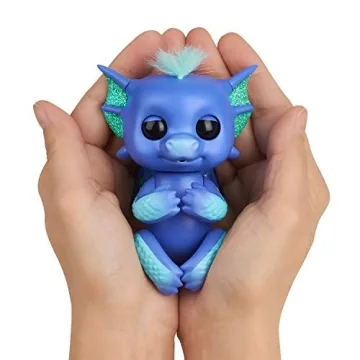 WowWee 3587 Fingerlings Interactive Baby Dragon Luna Toy, Purple/Turquoise