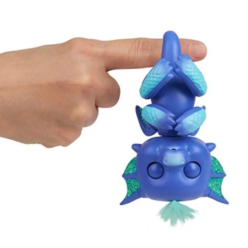 WowWee 3587 Fingerlings Interactive Baby Dragon Luna Toy, Purple/Turquoise