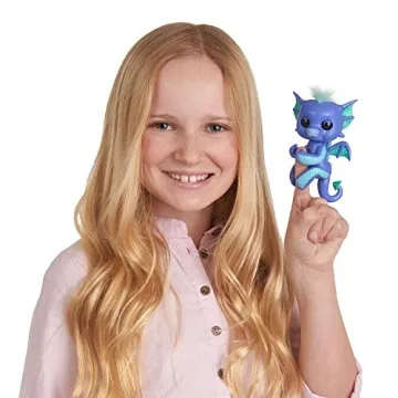 WowWee 3587 Fingerlings Interactive Baby Dragon Luna Toy, Purple/Turquoise