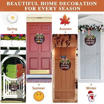 Seasonal Interchangeable Welcome Sign for Front Door