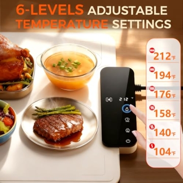 Portable Warming Mat for Food - Waterproof Food Tray