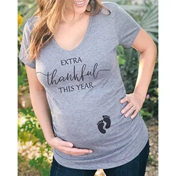 Thanksgiving Women's Maternity Shirt for Announcements