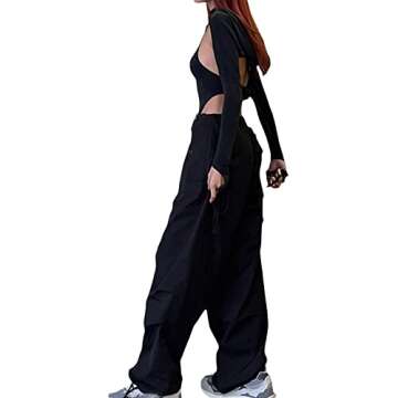 Stylish YAHUIUL Parachute Pants for Women - Versatile & Comfy