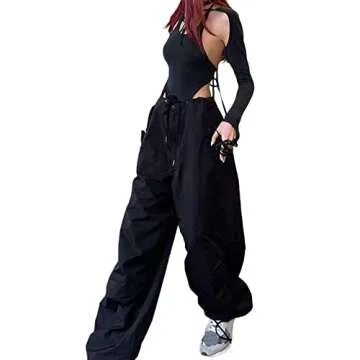 Stylish YAHUIUL Parachute Pants for Women - Versatile & Comfy