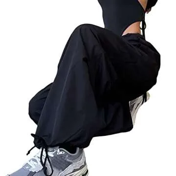 Stylish YAHUIUL Parachute Pants for Women - Versatile & Comfy