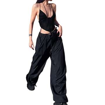 Stylish YAHUIUL Parachute Pants for Women - Versatile & Comfy