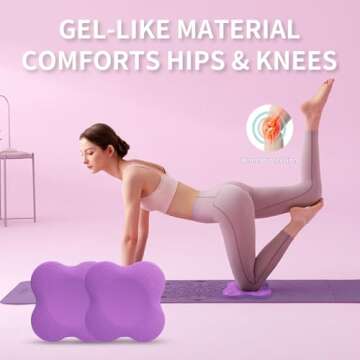 Yflingjie Extra Thick Yoga Cushions for Knees and Elbows