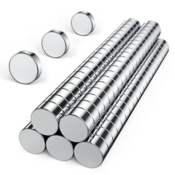 Round Refrigerator Magnets, 100PCS 6×3MM Small Strong Fridge Magnets, Office Magnets, Whiteboard Ma...