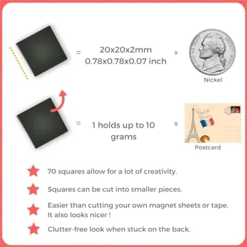 Magnefic Magnetic Squares for Easy Home Organization