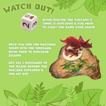 Dinosaur Escape Cooperative Game for Kids Ages 4 Plus