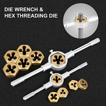 WYNNsky 86-Piece Die and Tap Set for Threading