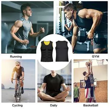 Cimkiz Sauna Vest for Men - Premium Compression Workout Gear