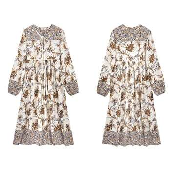 Stylish R.Vivimos Bohemian Midi Dress for Any Occasion