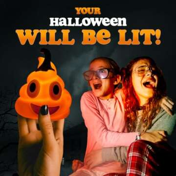 Kamhi World Pumpkin Light Up Toy - Halloween Toys for Kids, Squeeze for 7 Funny Sounds, Funniest Halloween Toys for Toddlers, Boys, Girls & Teens, Halloween Gag Gifts, Cute Pumpkin Toy for Kids