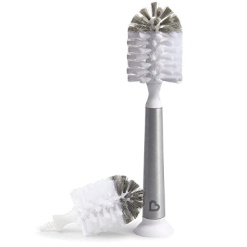 Munchkin® Shine™ Stainless Steel Bottle Brush & Refill Head - Ultimate Cleaning Set