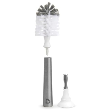 Munchkin Shine Stainless Steel Bottle Brush with Refill Head