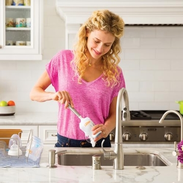 Munchkin Shine Stainless Steel Bottle Brush with Refill Head