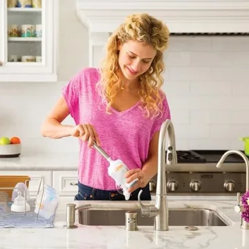 Munchkin Shine Stainless Steel Bottle Brush with Refill Head