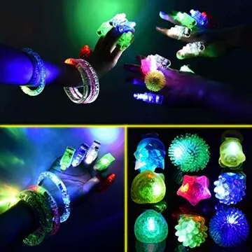MIBOTE 83Pcs LED Glow in the Dark Party Supplies