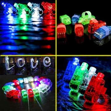 MIBOTE 83Pcs LED Glow in the Dark Party Supplies