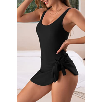 Stylish Eomenie One Piece Swimdress for All Body Types