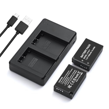 LORDONE 2-Pack LP-E17 Batteries and Dual USB Charger for Canon EOS Cameras